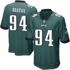 Men's Nike Philadelphia Eagles #94 Haloti Ngata Game Midnight Green Team Color NFL Jersey