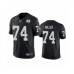 Men's Oakland Raiders #74 Kolton Miller Black 60th Anniversary Vapor Untouchable Limited Player 100th Season Football Jersey