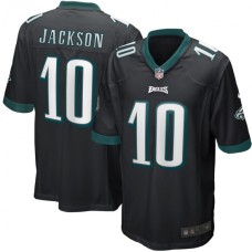 Men's Philadelphia Eagles #10 DeSean Jackson Nike Black Game Jersey