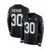 Men's Nike Oakland Raiders #30 Jalen Richard Limited Black Therma Long Sleeve NFL Jersey