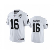 Men's Oakland Raiders #16 Tyrell Williams White 2020 Inaugural Season Vapor Limited Stitched Jersey