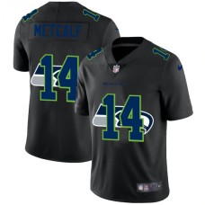 Men's Seattle Seahawks #14 D.K. Metcalf Black Nike Black Shadow Edition Limited Stitched Jersey