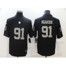 Men's Oakland Raiders #91 Yannick Ngakoue Nike Black Player Limited Stitched Jersey