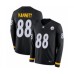 Men's Pittsburgh Steelers #88 Nick Vannett Limited Black Therma Long Sleeve Football Stitched Jersey