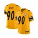 Men's Pittsburgh Steelers #90 T. J. Watt Limited Gold Inverted Legend Football Jersey