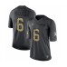 Men's Pittsburgh Steelers #6 Devlin Hodges Limited Black 2016 Salute to Service Football Stitched Jersey