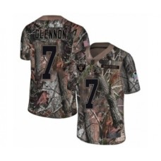 Men's Oakland Raiders #7 Mike Glennon Limited Camo Rush Realtree Football Jersey