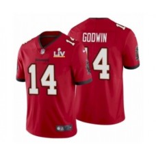 Men's Tampa Bay Buccaneers #14 Chris Godwin Red 2021 Super Bowl LV Stitched Jersey