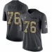 Men's Nike Pittsburgh Steelers #76 Chukwuma Okorafor Limited Black 2016 Salute to Service NFL Jersey