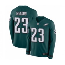 Men's Nike Philadelphia Eagles #23 Rodney McLeod Limited Green Therma Long Sleeve NFL Jersey