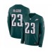 Men's Nike Philadelphia Eagles #23 Rodney McLeod Limited Green Therma Long Sleeve NFL Jersey