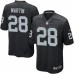 Men's Nike Oakland Raiders #28 Doug Martin Game Black Team Color NFL Jersey