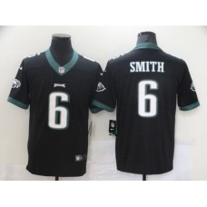 Men's Philadelphia Eagles #6 DeVonta Smith Nike Midnight Black 2021 Draft First Round Pick Limited Stitched Jersey