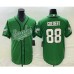 Men's Nike Philadelphia Eagles #88 Dallas Goedert Green Cool Base Stitched Baseball Jersey