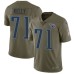 Men's Nike Tennessee Titans #71 Dennis Kelly Limited Olive 2017 Salute to Service NFL Jersey