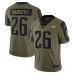 Men's Philadelphia Eagles #26 Miles Sanders Nike Olive 2021 Salute To Service Limited Player Stitched Jersey