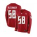 Men's Nike Tampa Bay Buccaneers #58 Kwon Alexander Limited Red Therma Long Sleeve NFL Jersey