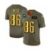 Men's Philadelphia Eagles #86 Zach Ertz Limited Olive Gold 2019 Salute to Service Football Stitched Jersey