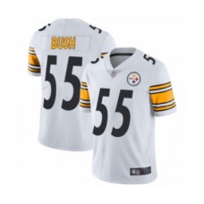 Men's Pittsburgh Steelers #55 Devin Bush White Vapor Untouchable Limited Player Football Jersey