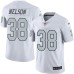 Men's Nike Oakland Raiders #38 Nick Nelson Elite White Rush Vapor Untouchable NFL Jersey