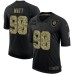 Men's Pittsburgh Steelers #90 T. J. Watt Camo 2020 Salute To Service Limited Stitched Jersey