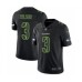 Men's Nike Seattle Seahawks #3 Russell Wilson Limited Black Rush Impact NFL Jersey