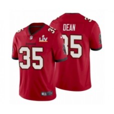 Men's Tampa Bay Buccaneers #35 Jamel Dean Red 2021 Super Bowl LV Stitched Jersey