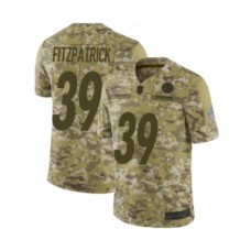 Men's Pittsburgh Steelers #39 Minkah Fitzpatrick Limited Camo 2018 Salute to Service Football Jersey