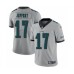 Men's Philadelphia Eagles #17 Alshon Jeffery Limited Silver Inverted Legend Football Jersey