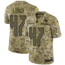 Men's Nike Tampa Bay Buccaneers #47 John Lynch Limited Camo 2018 Salute to Service NFL Jersey