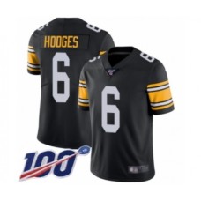 Men's Pittsburgh Steelers #6 Devlin Hodges Black Alternate Vapor Untouchable Limited Player 100th Season Football Stitched Jersey