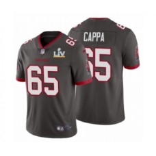 Men's Tampa Bay Buccaneers #65 Alex Cappa Pewter 2021 Super Bowl LV Stitched Jersey