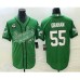 Men's Nike Philadelphia Eagles #55 Brandon Graham Green C Cool Base Stitched Baseball Jersey