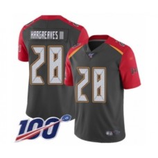 Men's Tampa Bay Buccaneers #28 Vernon Hargreaves III Limited Gray Inverted Legend 100th Season Football Jersey