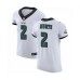 Philadelphia Eagles #2 Jalen Hurts White Vapor Untouchable Elite Player Football Stitched Jersey