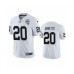 Men's Oakland Raiders #20 Damon Arnette White 2020 Inaugural Season Vapor Limited Stitched Jersey