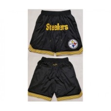 Men's Pittsburgh Steelers Black Shorts (Run Small)