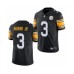 Men's Pittsburgh Steelers #3 Dwayne Haskins Jr. Black Vapor Untouchable Limited Stitched Jersey