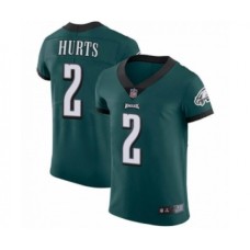 Philadelphia Eagles #2 Jalen Hurts Midnight Green Team Color Vapor Untouchable Elite Player Football Stitched Jersey