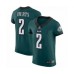 Philadelphia Eagles #2 Jalen Hurts Midnight Green Team Color Vapor Untouchable Elite Player Football Stitched Jersey