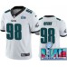 Men's Philadelphia Eagles #98 Robert Quinn Limited White Super Bowl LVII Vapor Stitched Jersey