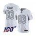 Men's Oakland Raiders #83 Darren Waller Limited White Rush Vapor Untouchable 100th Season Football Jersey