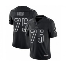 Men's Oakland Raiders #75 Howie Long Black Impact Limited Football Stitched Jersey