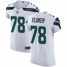 Men's Nike Seattle Seahawks #78 D.J. Fluker White Vapor Untouchable Elite Player NFL Jersey