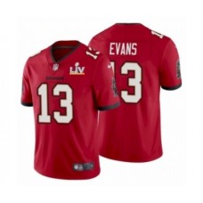 Men's Tampa Bay Buccaneers #13 Mike Evans Red 2021 Super Bowl LV Stitched Jersey