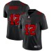 Men's Tampa Bay Buccaneers #12 Tom Brady Black Nike Black Shadow Edition Limited Stitched Jersey