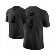 Men's Oakland Raiders #4 Derek Carr Limited Black City Edition Football Stitched Jersey