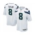 Men's Seattle Seahawks #8 Jamar Taylor Game White Football Jersey