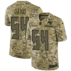 Men's Nike Tampa Bay Buccaneers #54 Lavonte David Limited Camo 2018 Salute to Service NFL Jersey