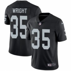 Men's Nike Oakland Raiders #35 Shareece Wright Black Team Color Vapor Untouchable Limited Player NFL Jersey